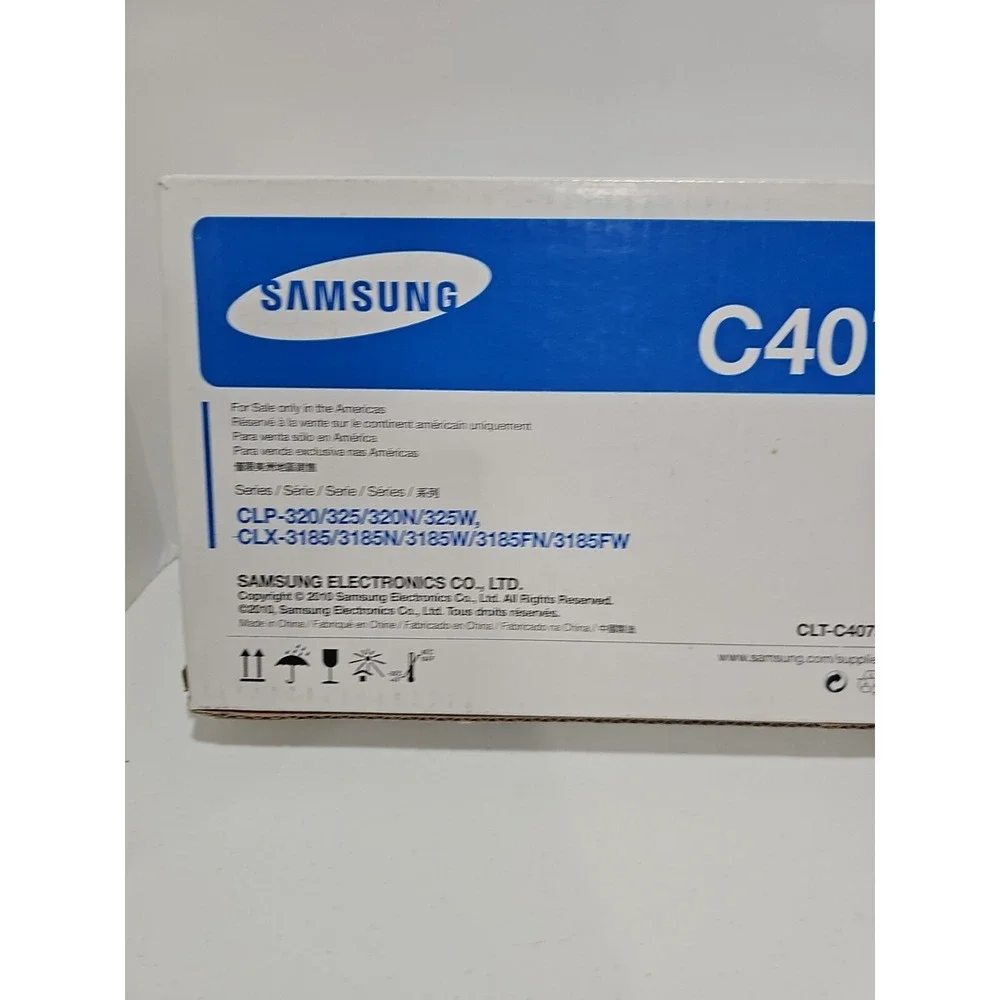 Samsung CLT-C407S Cyan‎ Toner  GENUINE NEW SEALED BOX